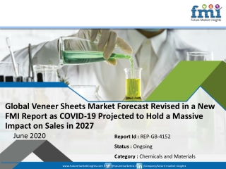 Global Veneer Sheets Market Forecast Revised in a New FMI Report as COVID-19 Projected to Hold a Massive Impact on Sales