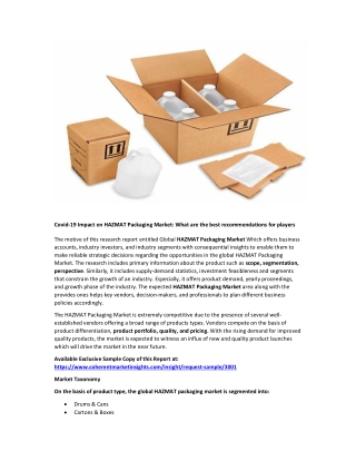 HAZMAT Packaging Market