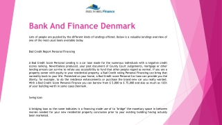 Bank And Finance Denmark