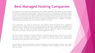Manage Host Excellence