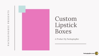 Custom Lipstick Boxes