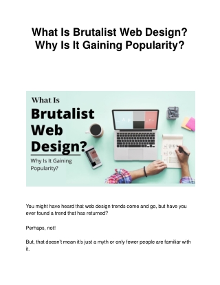 What Is Brutalist Web Design? Why Is It Gaining Popularity?