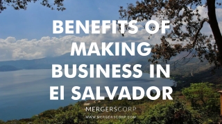 Benefits of Making Business in EI Salvador | Buy & Sell Business