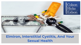 Elmiron, Interstitial Cystitis, And Your Sexual Health