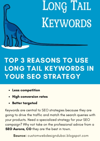 Top 3 Reasons To Use Long Tail Keywords in Your SEO Strategy