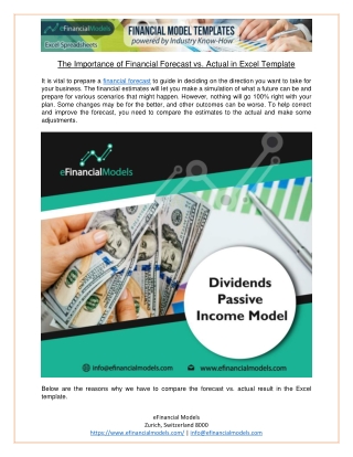 The Importance of Financial Forecast vs. Actual in Excel Template