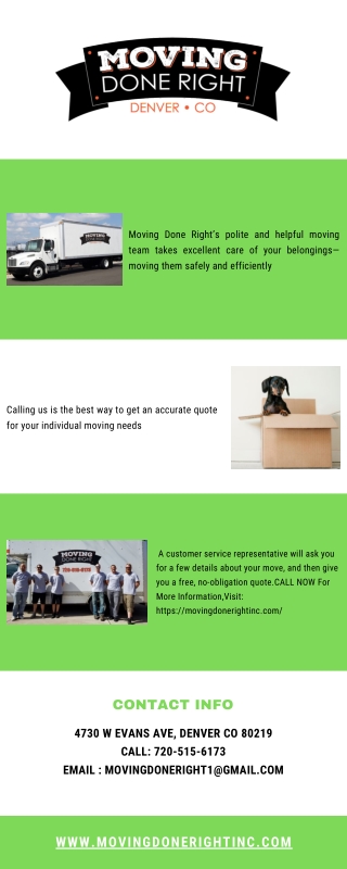 Commercial Moving Service Littleton CO