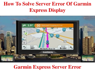How To Solve Server Error Of Garmin Express Display