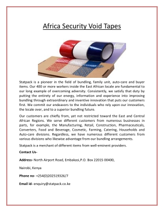 Africa Packaging Service