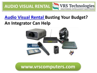 Audio Visual Rental in Dubai For The Success Stories