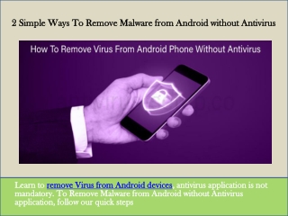 2 Simple Ways To Remove Malware from Android without Antivirus