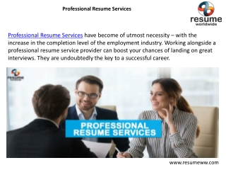 Professional Resume Services