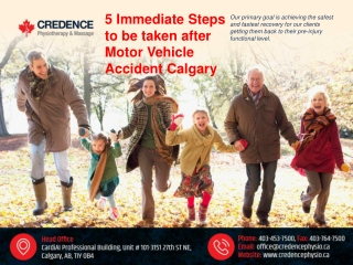 5 Immediate Steps to be taken after Motor Vehicle Accident Calgary