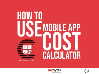 How to use Mobile App Cost Calculator