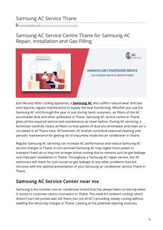 Samsung AC Service Near Me