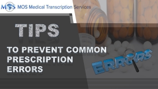 Tips to Prevent Common Prescription Errors