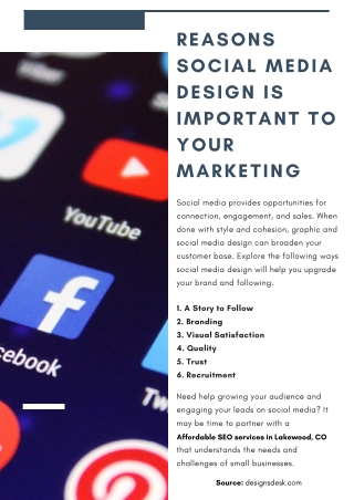 Reasons Social Media Design is Important to Your Marketing