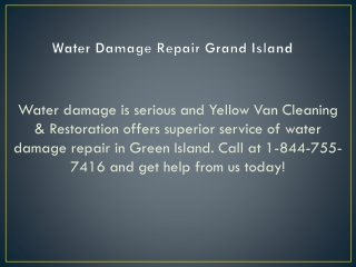 Water Damage Repair Grand Island