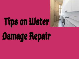 Tips on Water Damage Repair