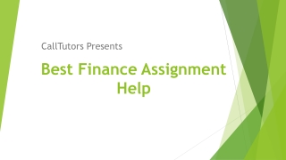 Best Finance Assignment Help