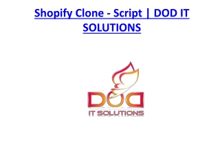Shopify Clone - Script | DOD IT SOLUTIONS