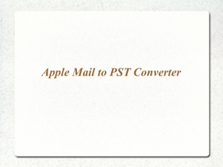 Apple Mail to PST Converter