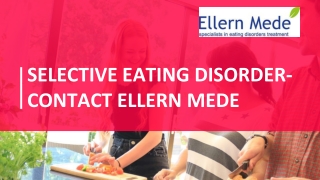 Selective Eating Disorder- Contact Ellern Mede