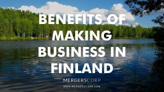 Benefits of Making Business in Finland | Buy & Sell Business