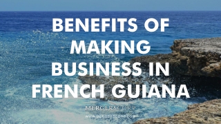 Benefits of Making Business in French Guiana | Buy & Sell Business