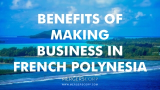 Benefits of Making Business in French Polynesia | Buy & Sell Business