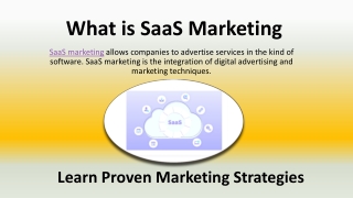 What is SaaS Marketing Strategy?