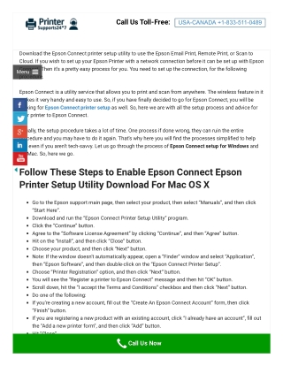 How To Connect Epson printer setup utility mac