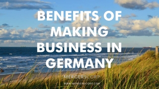 Benefits of Making Business in Germany | Buy & Sell Business