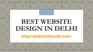 Best website design in DELHI