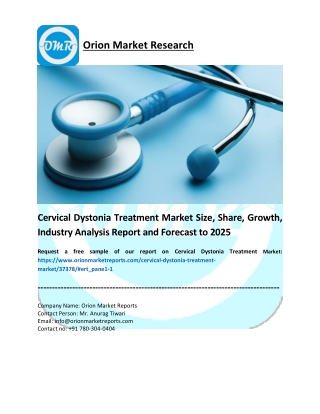 Cervical Dystonia Treatment Market