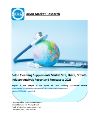 Colon Cleansing Supplements Market