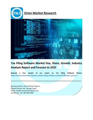 Tax Filing Software Market