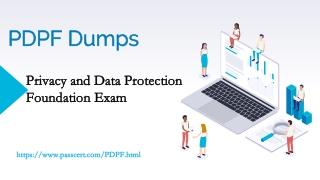 Privacy and Data Protection Foundation PDPF Exam Dumps