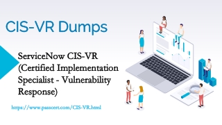 ServiceNow CIS-VR Exam Dumps