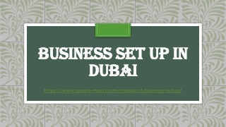 Business set up in Dubai