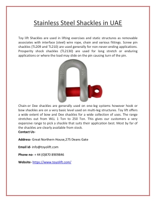 Lifting Shackles Near Me
