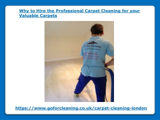 Why to Hire the Professional Carpet Cleaning for your Valuable Carpets