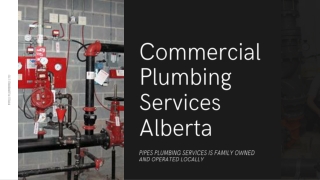Professional Commercial Plumbing Services Alberta | Pipes Plumbing LTD