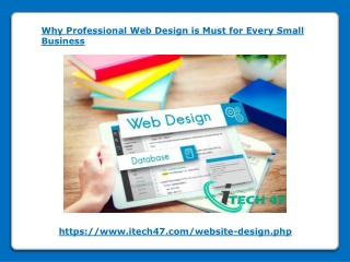 Why Professional Web Design is Must for Every Small Business