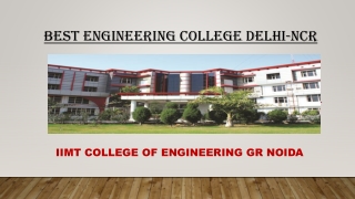 Best Engineering College Delhi-NCR