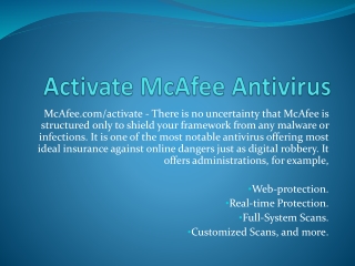 mcafee.com/activate mcafee antivirus support