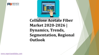 Cellulose Acetate Fiber Market Comprehensive Analysis, Growth, Forecast 2020