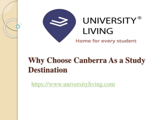 Why choose canberra as a study destination