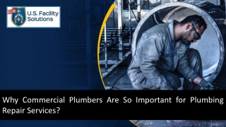 Why Commercial Plumbers Are So Important for Plumbing Repair Services?