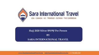 16 Days 5 Star Affordable Hajj 2020 Package from USA | Sara International Travel